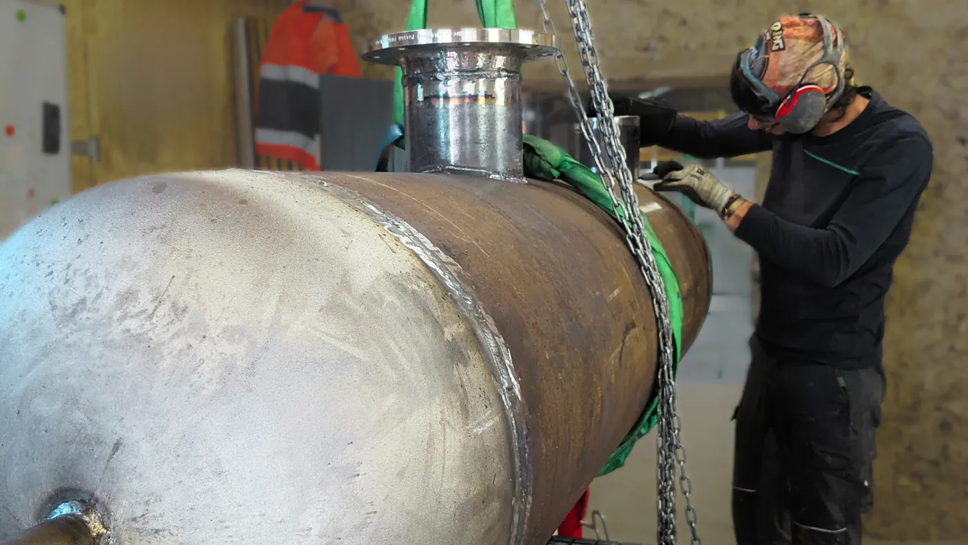 Bouteille de découplage DN 500 préfabriquée par JOFAGIST